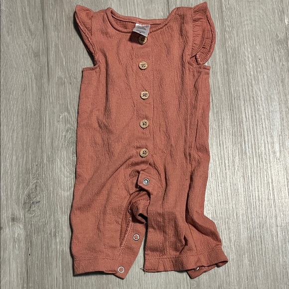 Carter's Terracotta Button-Up Romper - Picture 1 of 1